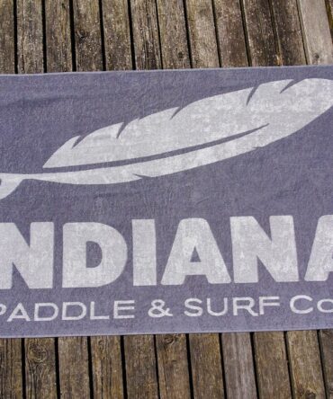 Indiana Logo Towel 90x170 cm black/grey
