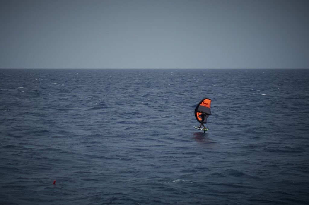 Kitesurf action