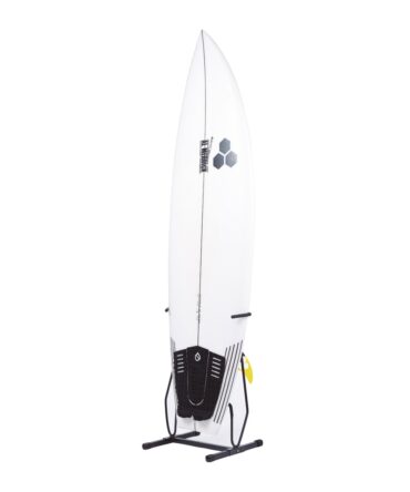 Rack vertical pour planche de surf avec support dérives