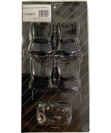 Slingshot Binding Clamp Hardware Set 4x Clamps/Screws/Washers/Nylon