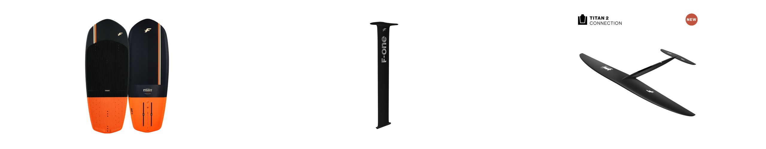 Pack Pumpfoil F-ONE : Pocket Carbon, mât carbone 14mm et foil JAM 1600