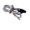 white Elastic Cord with clip (2.5m)