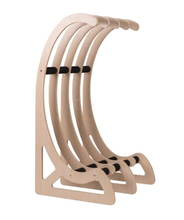 Rack autoportant en bois pour 4 planches